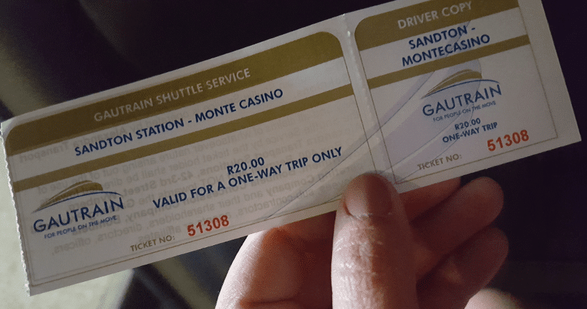 Ingresso da van do gautrain