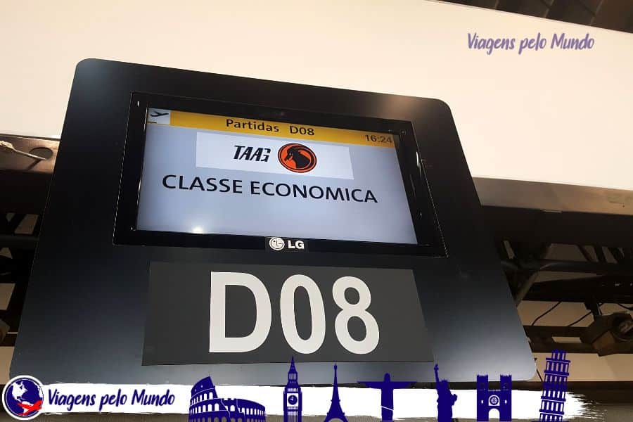 Check-in da Taag em Guarulhos