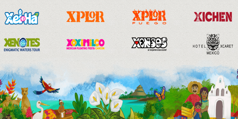 Parques XCaret, Xplor e Xel Há