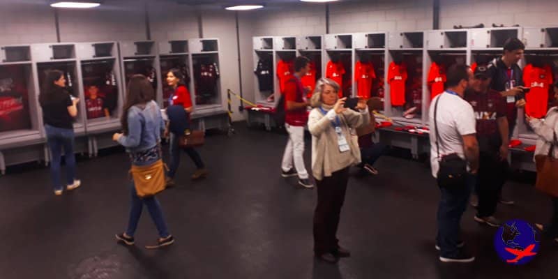 Vestiários arena da baixada