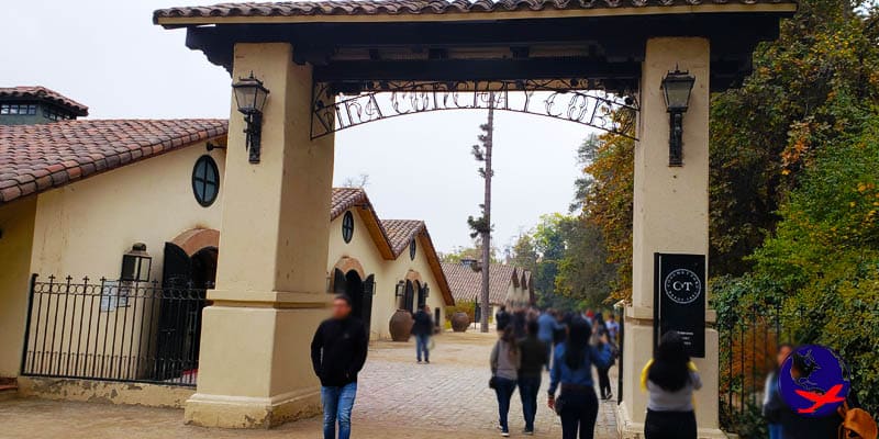 Entrada de acesso ao Tour na Concha Y Toro