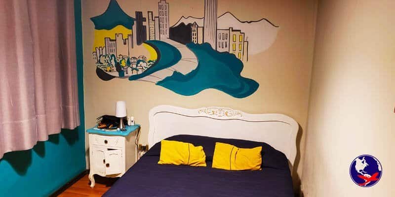 Quarto do hostal florestal