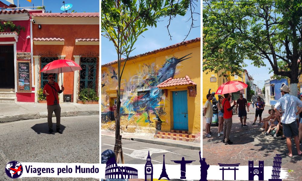Guia durante nosso passeio por Getsemaní
