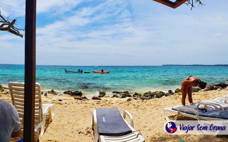 Vista do Quiosque na Playa Blanca