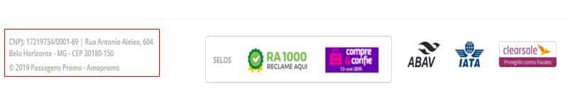 Dados da Passagens Promo