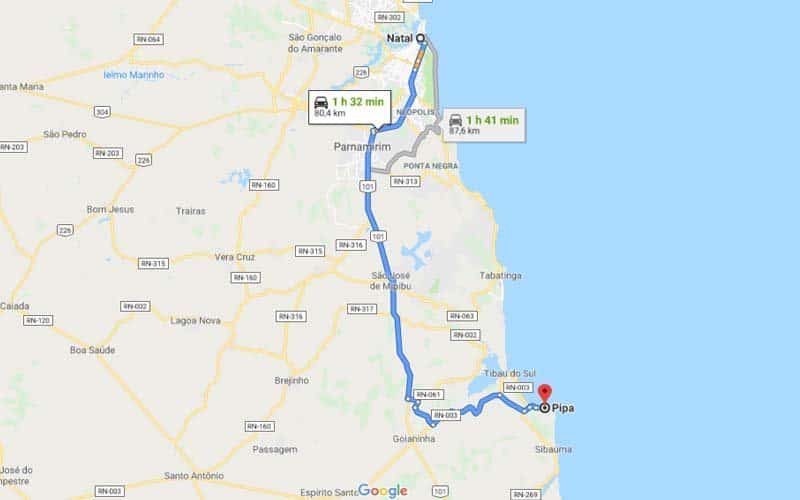 Como chegar à praia de pipa rn