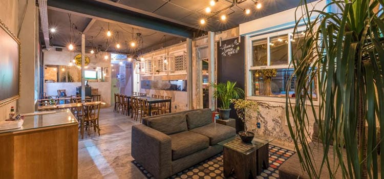 Sala comum do Lemon Spirit Hostel