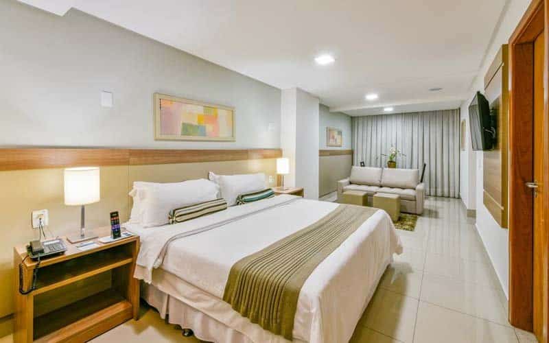 Quarto do Plaza Inn Breeze, perto do aeroporto de goiânia