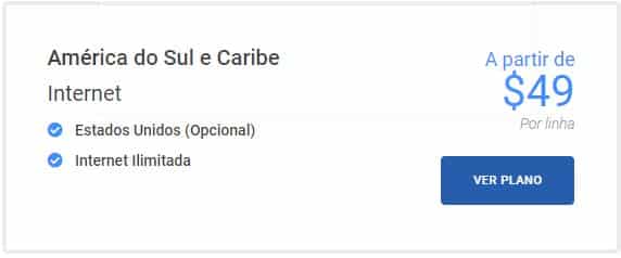 Chip América do Sul e Caribe