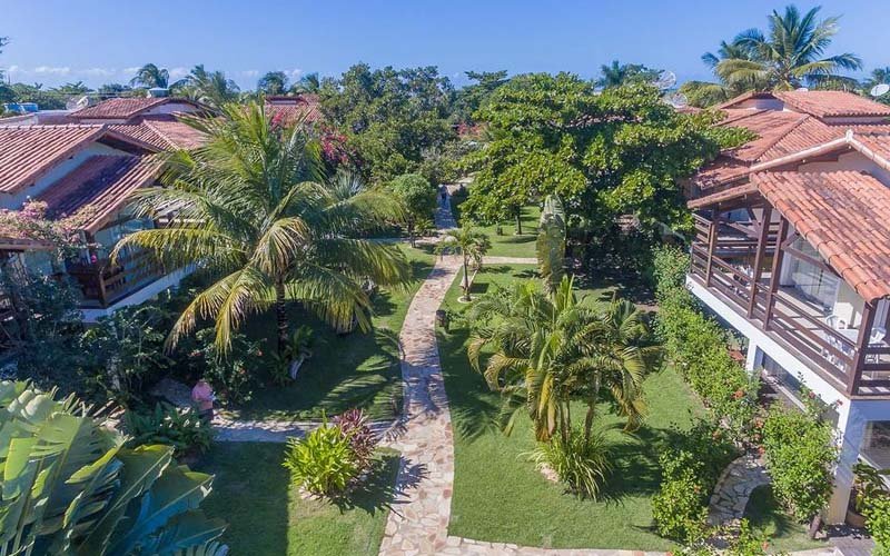 Vista aérea do Village Mutá em Porto Seguro