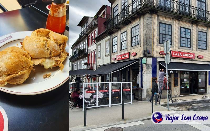 Casa guedes com o lanche de pernil