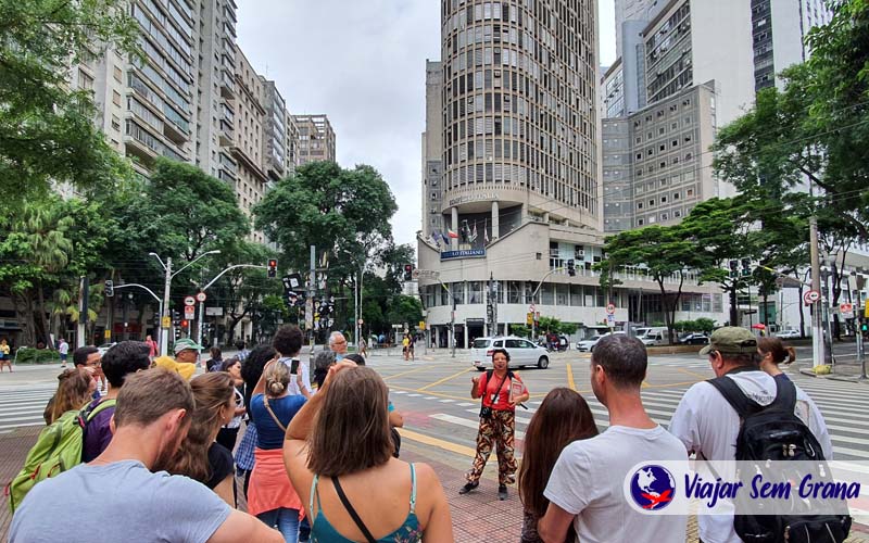 Guia no Free Walking Tour em São Paulo