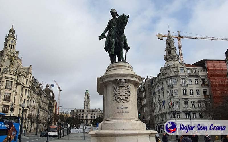 Praça da Liberdade em Porto