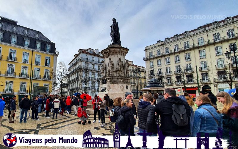 Ponto de encontro do Free Walking Tour Lisboa