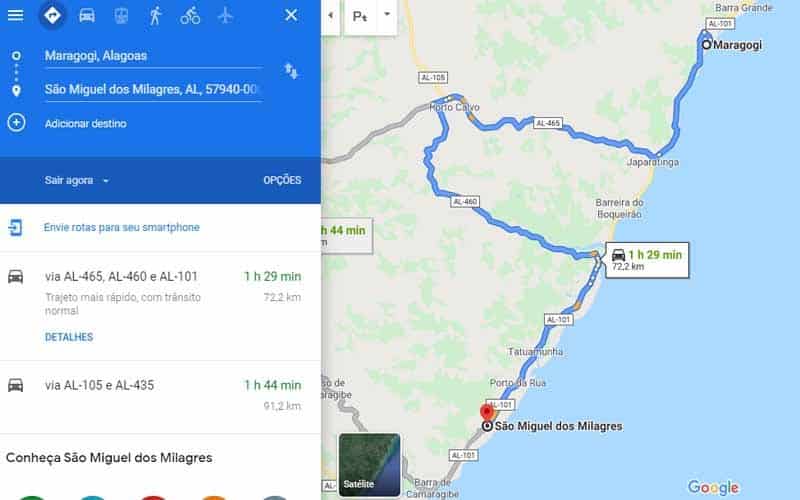 Como chegar em São Miguel dos Milagres pro Maragogi