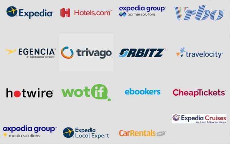 Empresas que fazem parte do Grupo Expedia