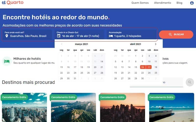 Página principal do El Quarto