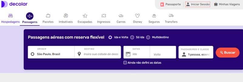 Decolar - Onde comprar pacotes de viagens
