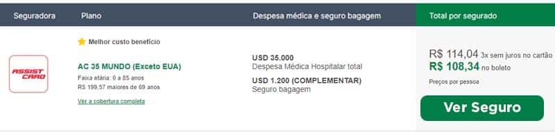 Plano da Assist Card para América Latina