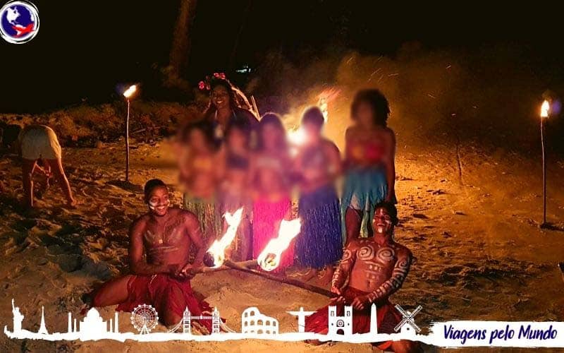 Show noturno na praia