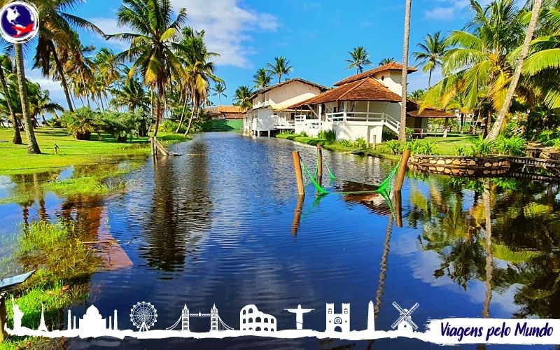 Rio que passa pelo resort
