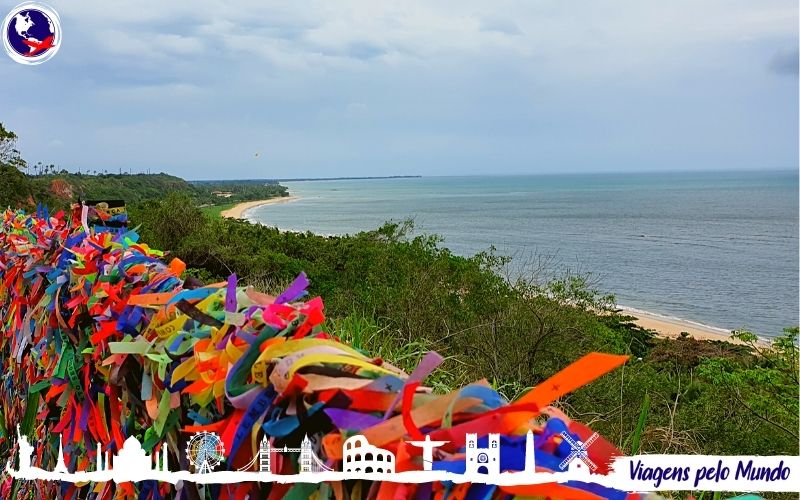 Visão da praia em Porto Seguro
