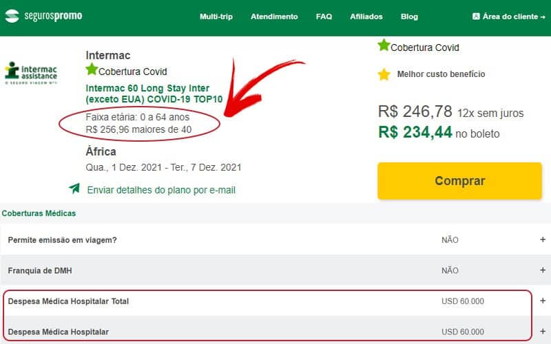 Plano com o melhor custo benefício para África
