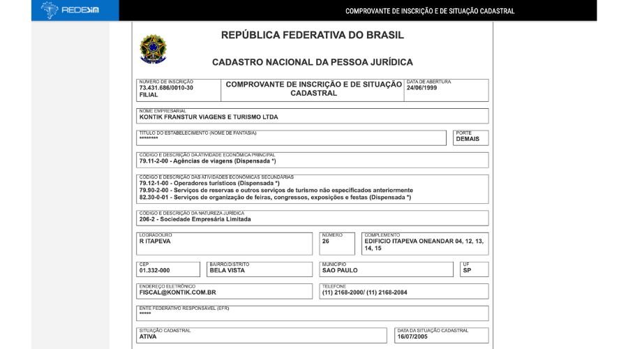 CNPJ do Zupper na Receita Federal