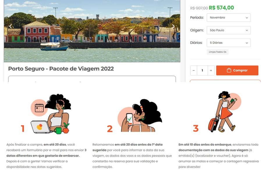 Pacotes de Viagens da 123 Milhas com data flexível