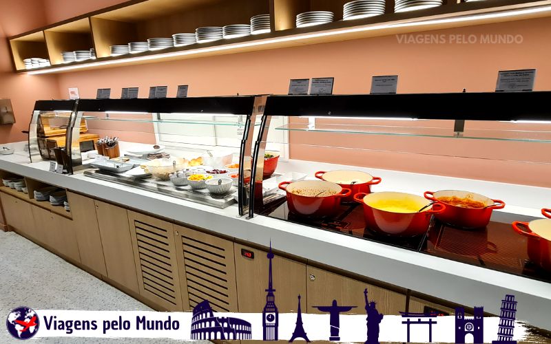 Buffet da Sala Vip Guarulhos Bradesco Internacional