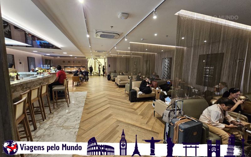 Sala W Lounge SP no Terminal 1 do Aeroporto de Guarulhos
