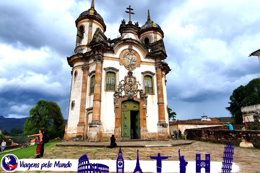 Fachada da Igreja de São Francisco de Assis em Ouro Preto