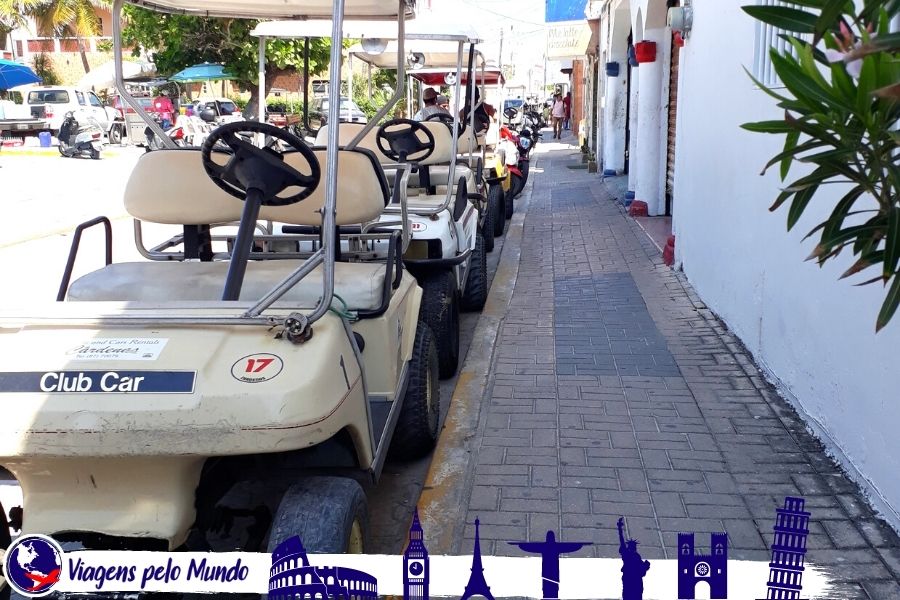 Carrinho de Golfe em Isla Mujeres