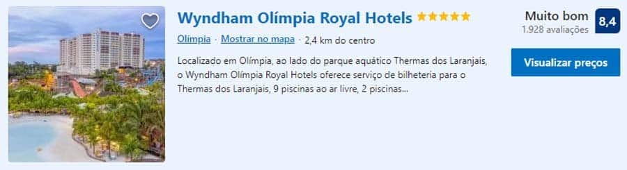 Página do Wyndham no Booking 