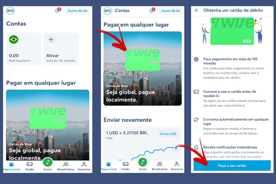 Como solicitar o cartão na empresa