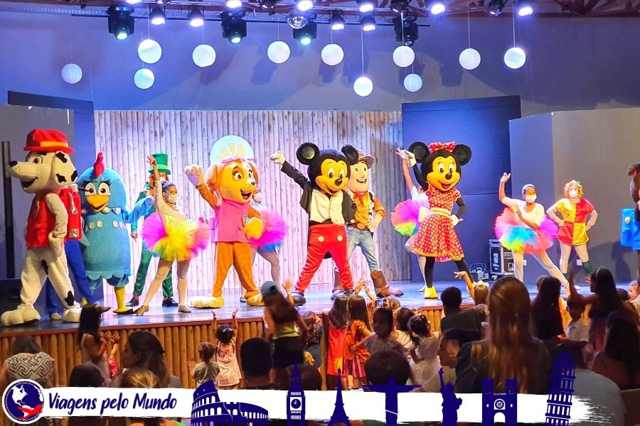 Show para crianças no resort