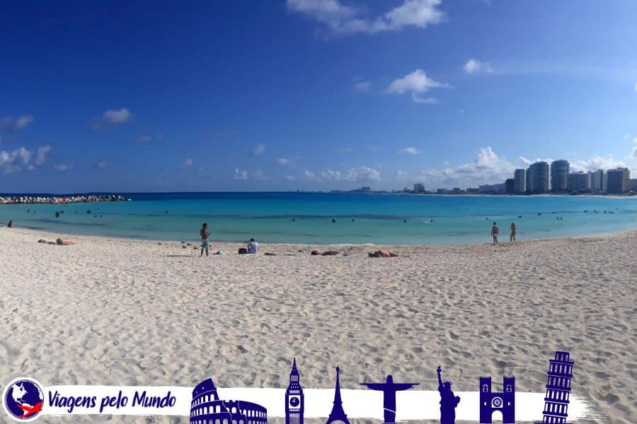 Praia da Gaivota Azul em Cancún