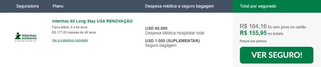 Seguro viagem ideal para renovação