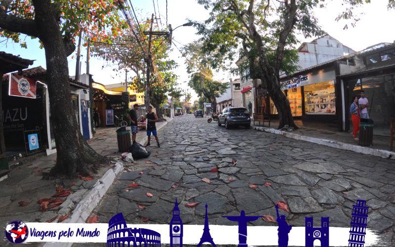 Rua das pedras em Búzios