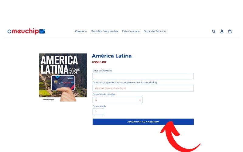 Selecione o melhor plano para Colômbia