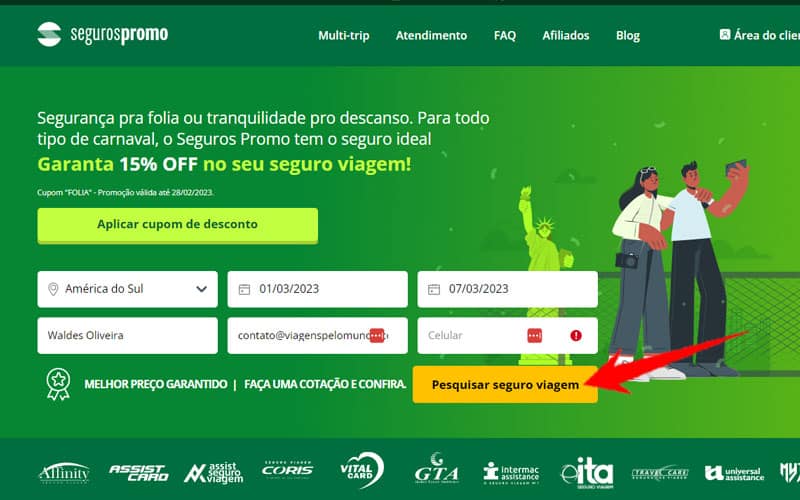 Cotação do seguro viagem para Buenos Aires
