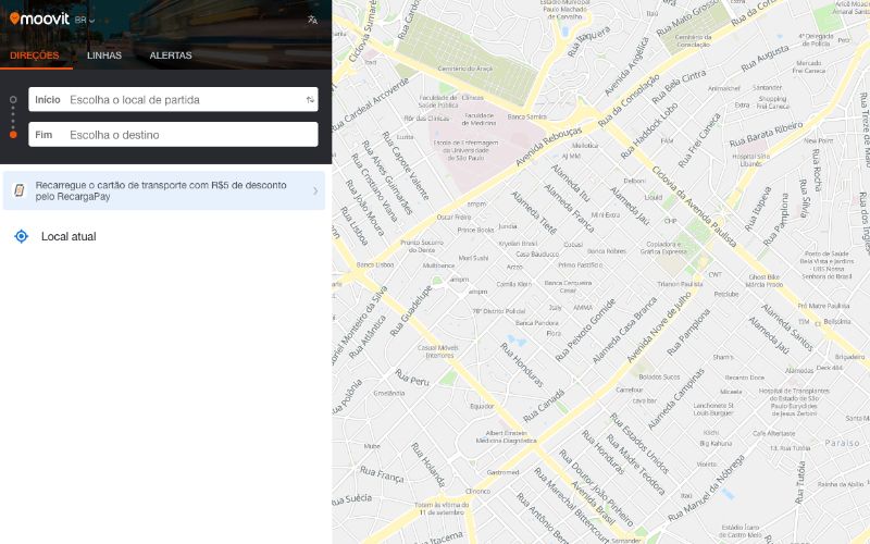 Moovit, aplicativo ideal para descolar de transporte público