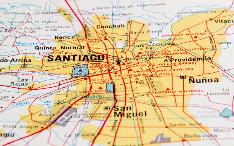 Onde fica o Chile na América do Sul