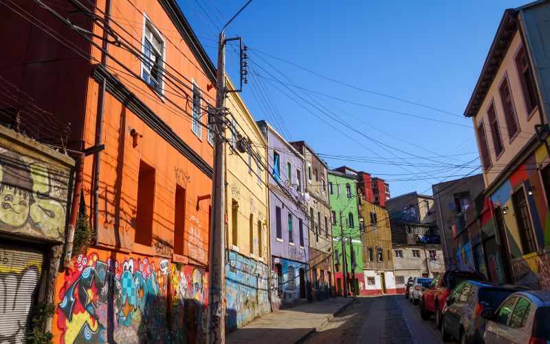 Valparaíso, cidade bem próxima de Santiago