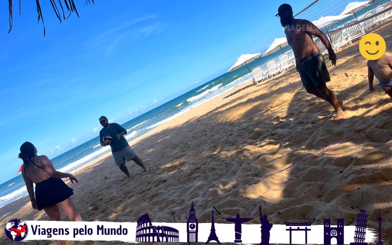 Quadra de areia do Sauípe Resorts