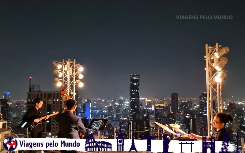 Show de Jazz no Sky Bar em Bangkok