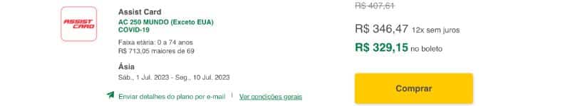 Seguro viagem para Tailândia mais completo