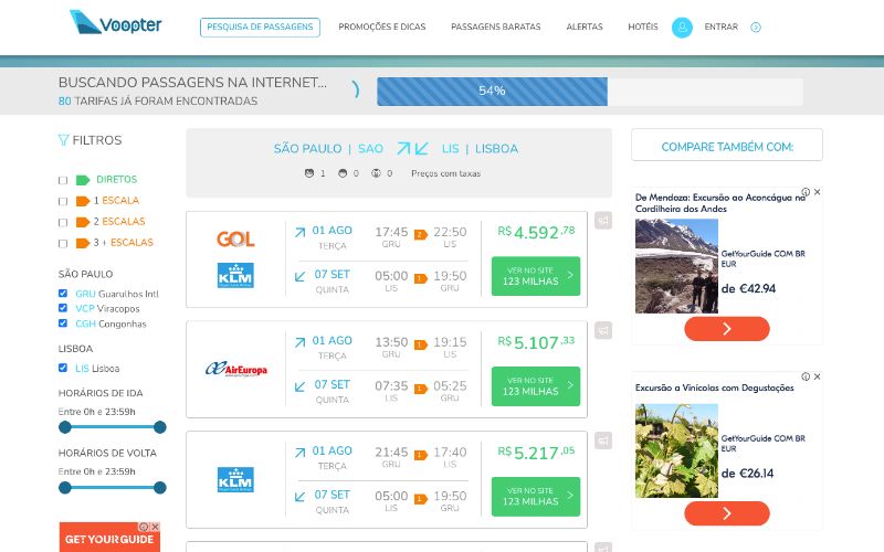 Voopter, buscador menos conhecido no mercado