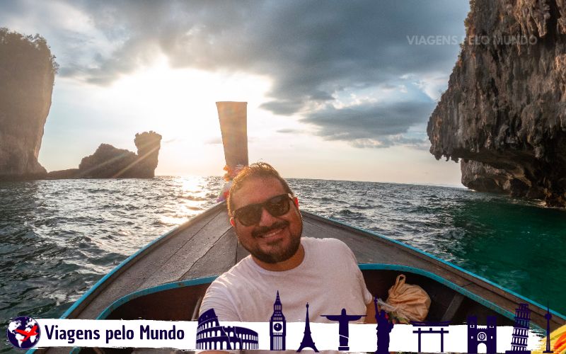 Passeio no pôr do sol em Phi Phi