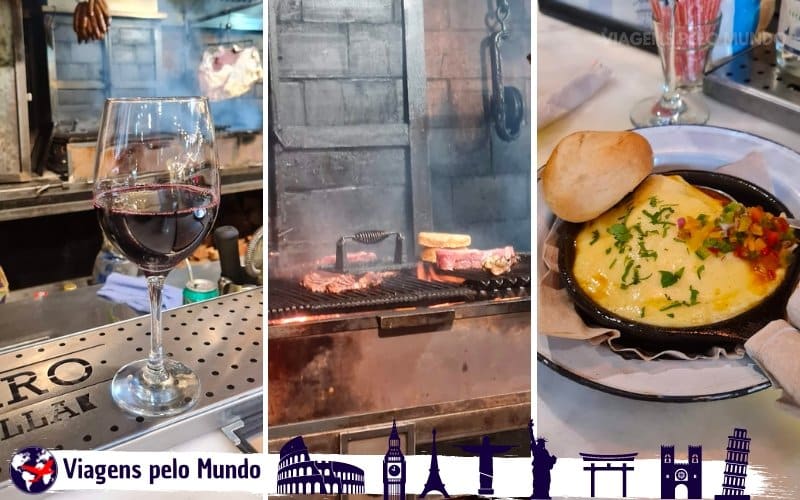 Vinho, provoleta e experiência perto da parrilla | Foto: Waldes Oliveira